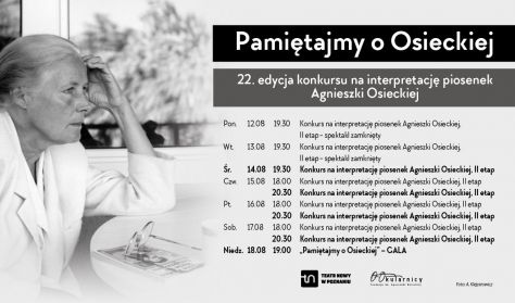 Konkurs na interpretację piosenek Agnieszki Osieckiej, II etap Konkurs na interpretację piosenek Agnieszki Osieckiej, II etap
