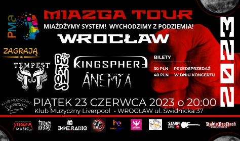 MIAZGA TOUR 2023 | WROCŁAW | Tempest - The Buffons - Kingsphere - Anemja | 23.06.2023